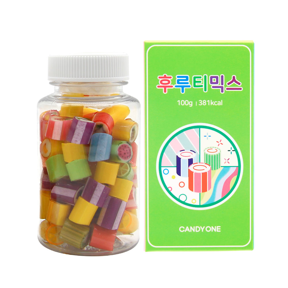 화이트데이사탕 캔디원 수제캔디 후루티믹스 페트+케이스 과일사탕