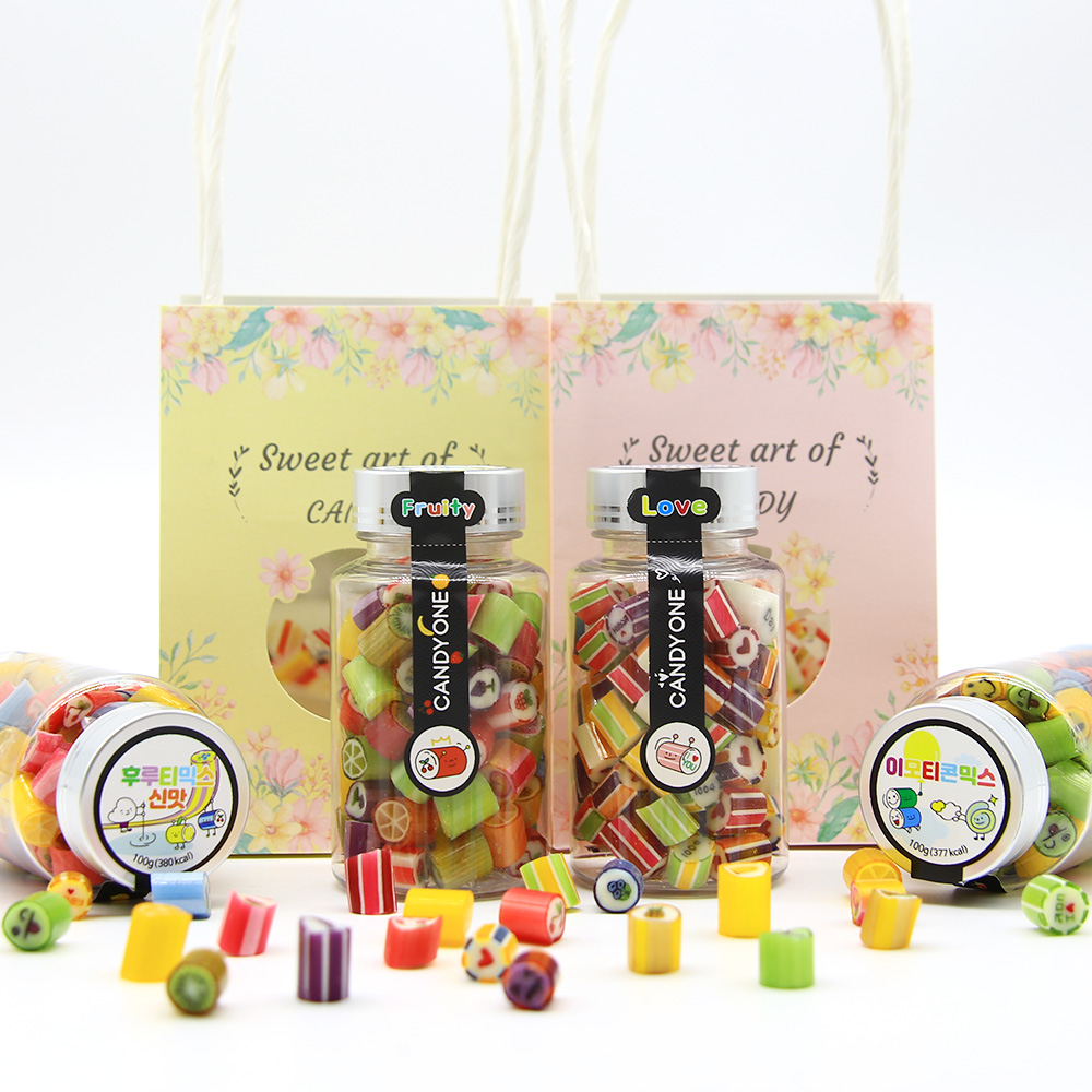 수제캔디 1종선물세트 100g / 140g + 기프트박스+쇼핑백 과일사탕